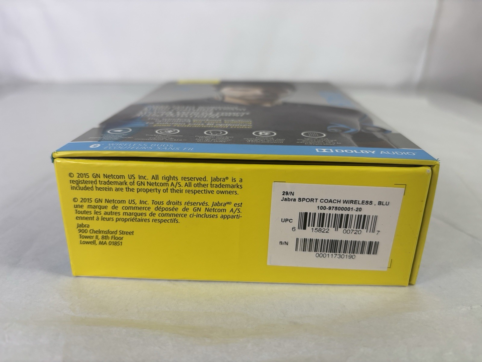 Jabra Sport Coach Bluetooth Wireless Earbuds, Blue 100-97500001-02 New, Sealed