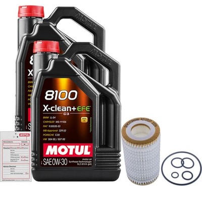 DENCKERMANN Ölfilter 10L MOTUL 8100 X-CLEAN 0W-30 für Mercedes-Benz