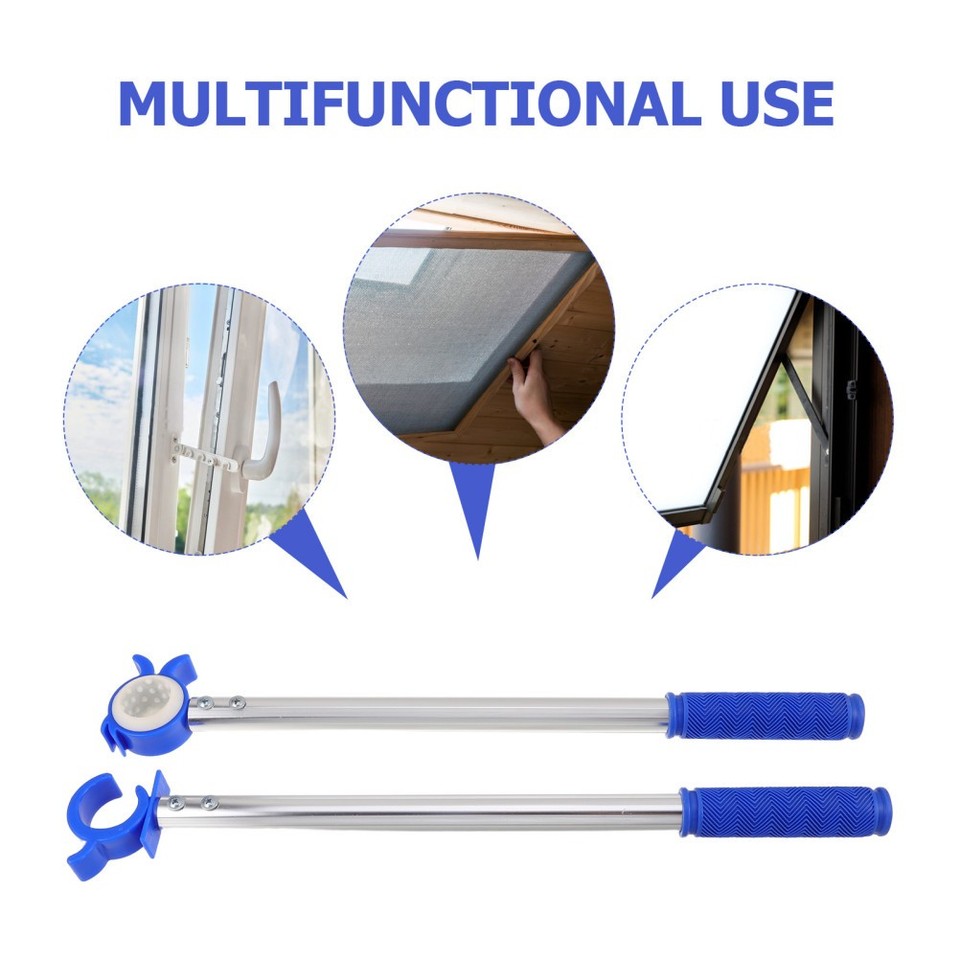 2pcs Awning Window Open Poles Telescopic Opener Rod For Indoor And ...
