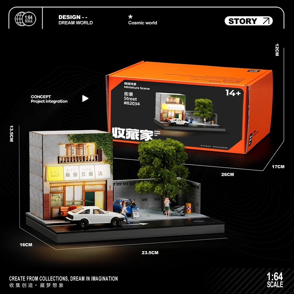 1:64 Japanese-style Fujiwara shop double-layer simulation 3-dimensional light - Image 4 of 4