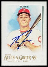 SIGNED Matt Thaiss 2020 Topps Allen & Ginter #197 RC LA Angels AUTOGRAPH