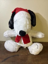 Peanuts Worldwide LLC Santa Snoopy 14" Plush “Let It Snow” Animated & Musical