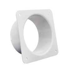 4 Inch White Duct Connector Flange, Ventilation Ducts for Connecting Pipes