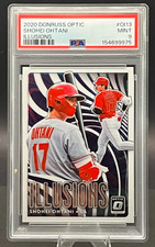 Shohei Ohtani 2020 Panini Donruss Optic Optic Illusions #OI-13 PSA 9 Mint!