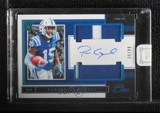 2019 Panini One Rookie Blue /99 Parris Campbell #37 Dual Patch Auto ni4