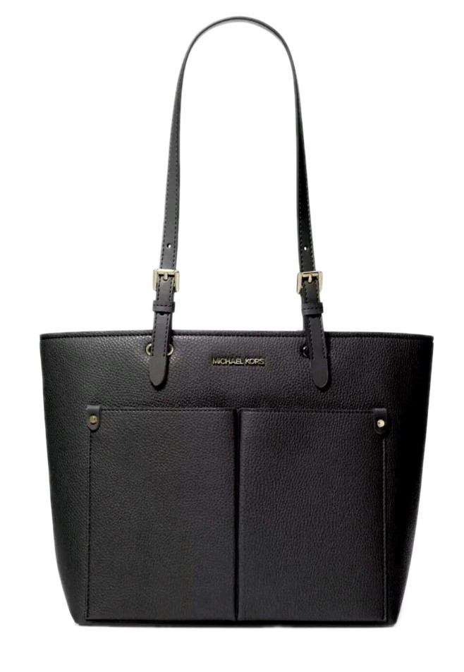 New 💯 Authentic Michael Kors Jet Set Travel Medium 2 Pockets Tote Black $498