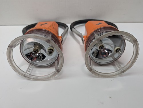 Pair Vintage Norfolk Southern Lantern Starlite 222 Flashlight Orange Railroad - Picture 3 of 5
