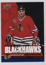 2025-26 Upper Deck Chicago Blackhawks Centennial Windy City Blue /65 Stu Grimson