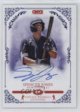 2022 Onyx Vintage Extended Auto Blue Ink /400 Spencer Jones #VASJ Auto 0y8v