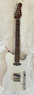 Godin Stadium HT Transparent White Finish Electric Guitar with Gig Bag, 049349