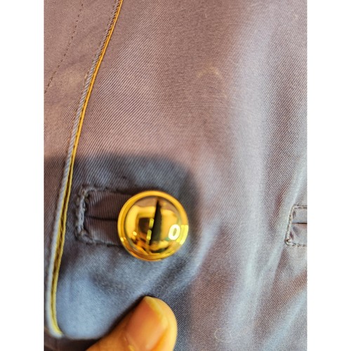 Gianni Versace Vintage Double-Breasted Jacket Size 21 PTP Italy Designer Gold - Picture 5 of 9