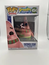 Funko POP! Patrick Star #454 SpongeBob Nickelodeon Christmas Candy Cane