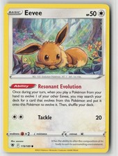 Eevee 119/189 Common Astral Radiance Pokemon Near Mint
