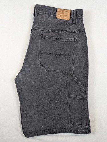VTG US Polo Assn. Carpenter Jean Shorts Black Denim Men’s Size 40 - Picture 1 of 11