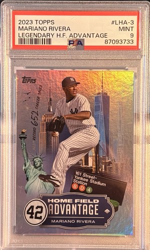 Topps 2023 Series 1 Legendary Home Field Advantage Mariano Rivera #LHA-3 PSA 9