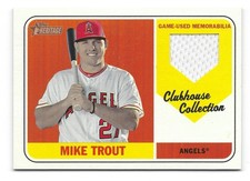 2018 Topps Heritage High Number - Clubhouse Collection Relics Mike Trout CCR-MTR
