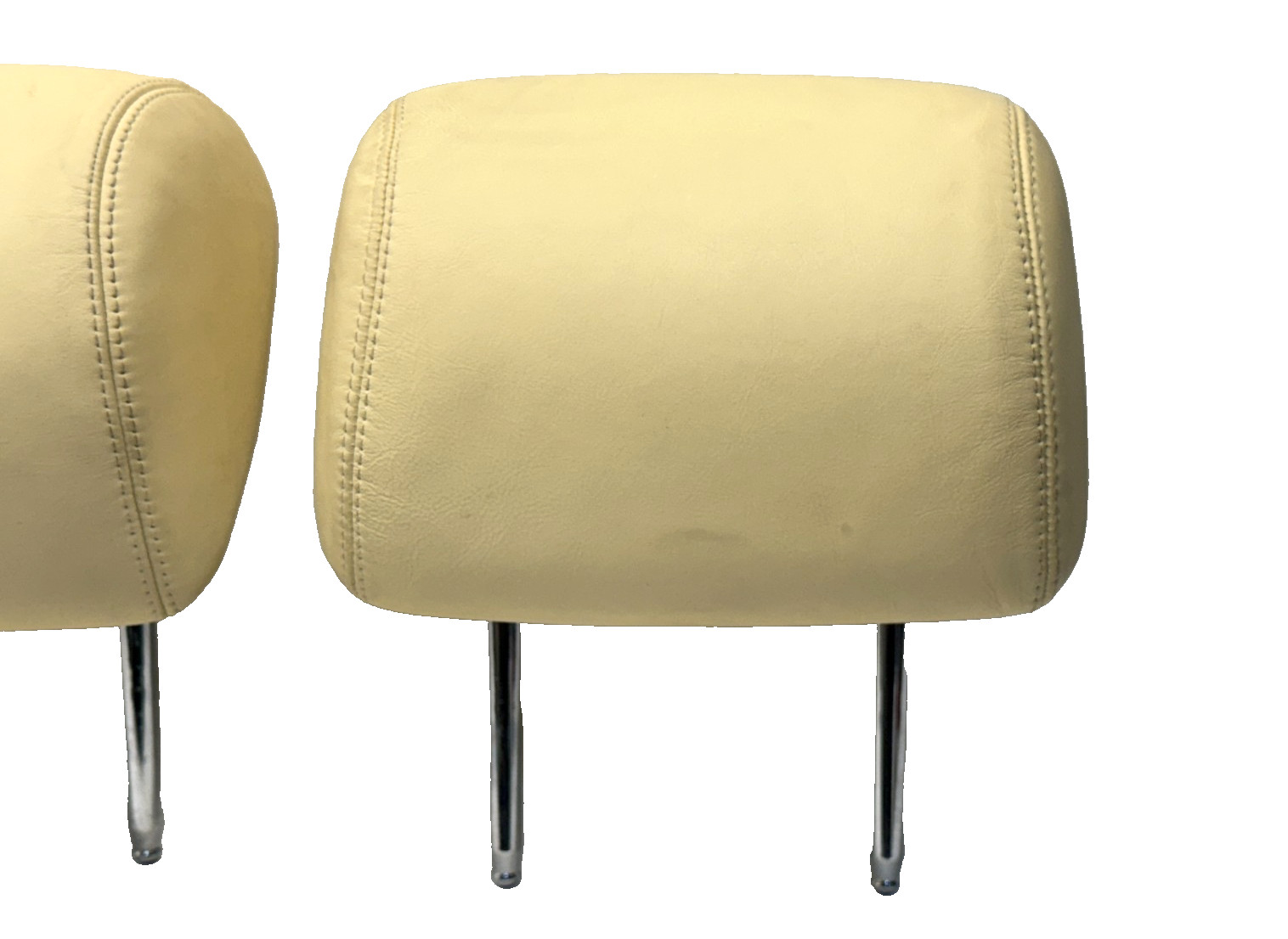 06-12 Bentley Continental Flying Spur Rear Seat Headrest Beige Set PO43 OEM