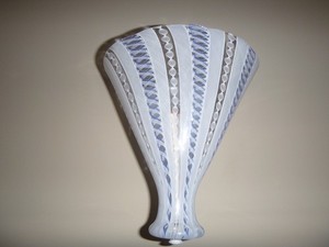 VENINI MURANO SCONCE  BLUE, WHITE CLEAR