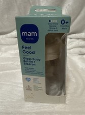 MAM Feel Good Glass Baby Bottle, 170 ML, 0 Months