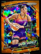 2025 Panini WNBA Prizm - Satou Sabally #4 - Orange Cracked Ice Prizm