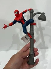 Disney Parks Marvel Spiderman on Lamp Post Figurine pen New With Tag