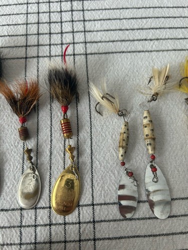 Vintage Abu Mepps Black Fury Aglia Spinner Spinnerbait Fishing Lures Lot Of 14 - Picture 3 of 14
