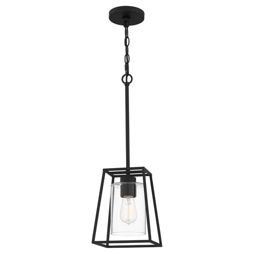 Prescott 1-Light Mini Pendant in Matte Black - Picture 1 of 7