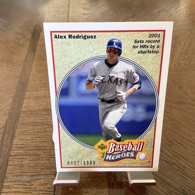2002 Upper Deck Authentics Baseball Heroes /1989 Alex Rodriguez #HB-R10