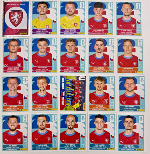 2026 Panini FIFA World Cup Czechia Stickers Pick Your Number CZE2-CZE20