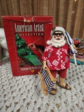 Clothtique By Possible Dreams Santa Figurine 15080 Sun, Surf And Santa 1999
