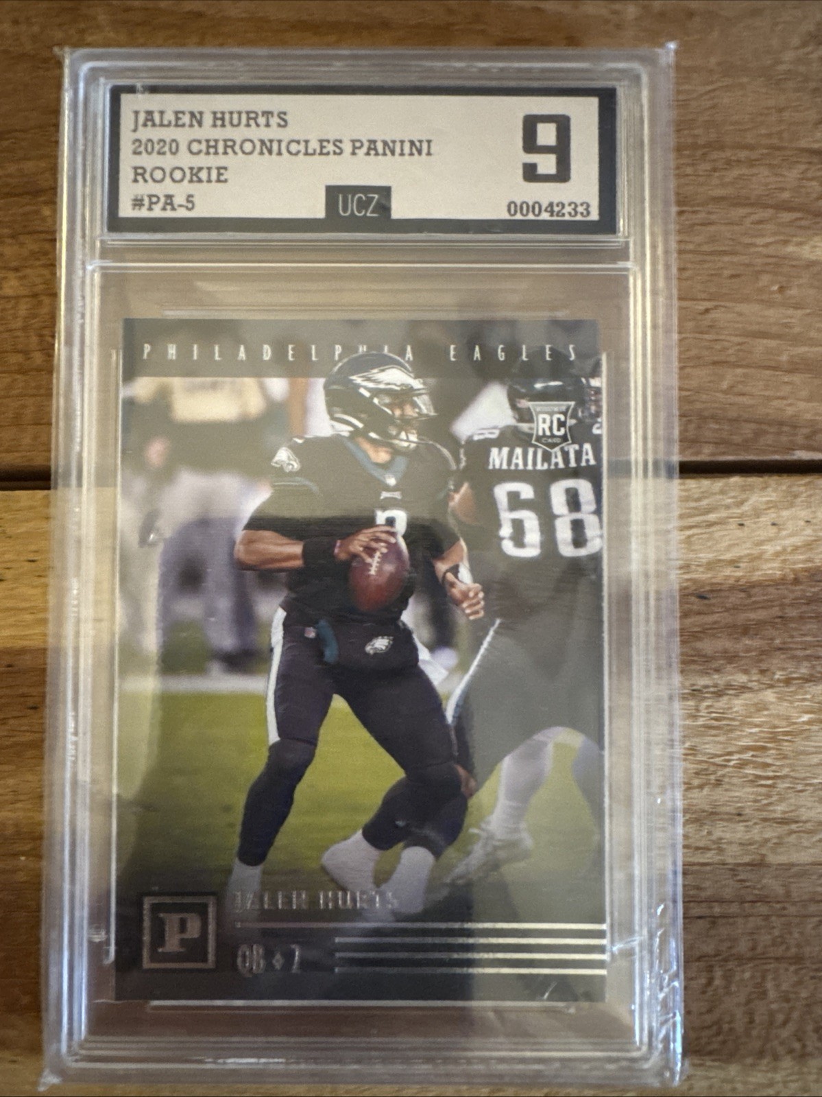 2020 Panini Chronicles Jalen Hurts Rookie No. PA-5