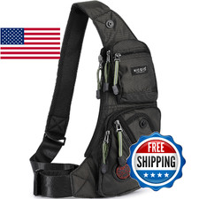 NICGID Sling Bag Chest Shoulder Backpack Crossbody Travel Daypack for Men