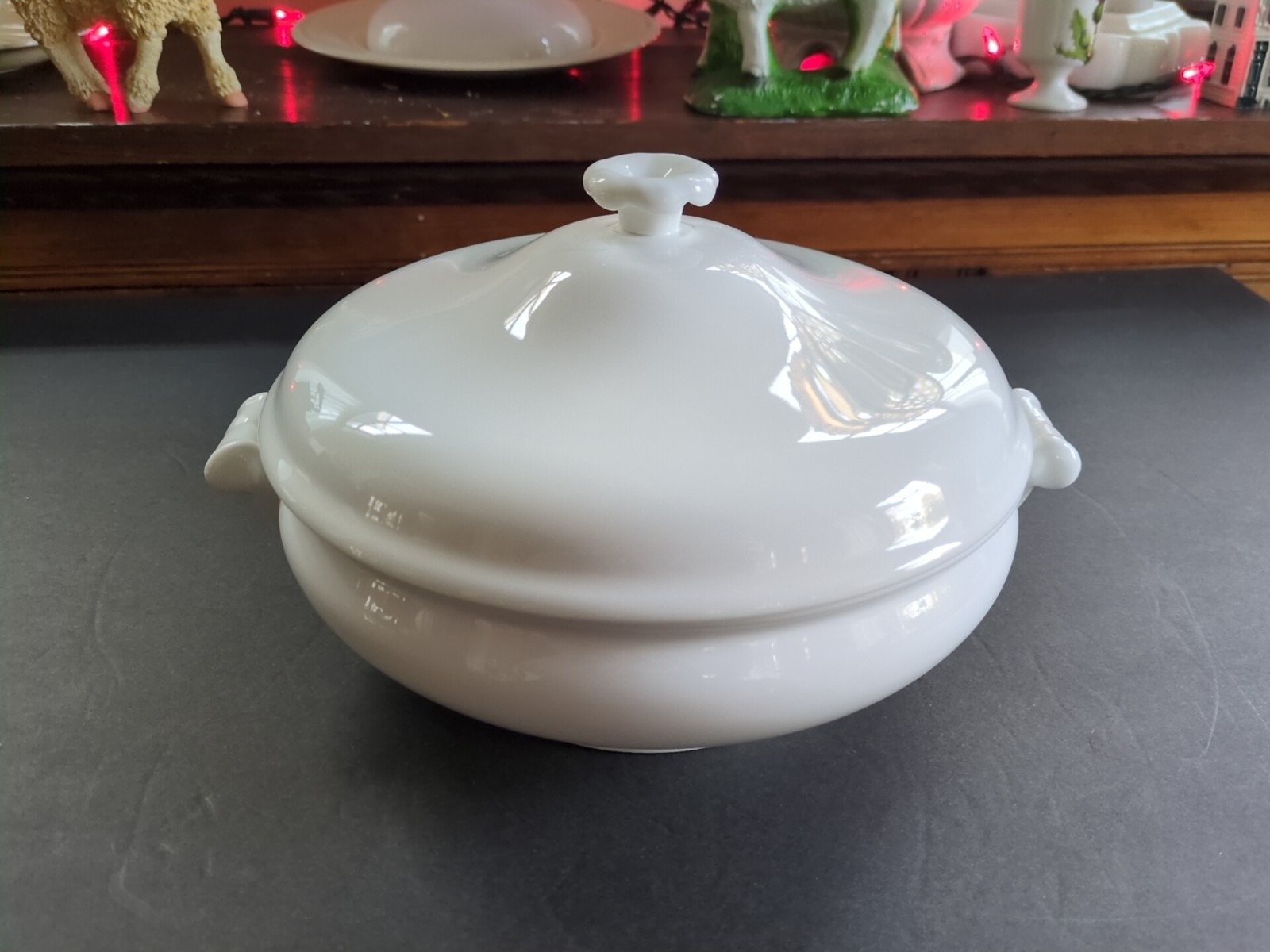 Wedgwood White Covered Vegetable Bowl Bone China England