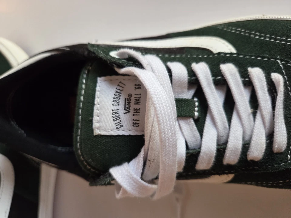 Zapatos de skate VANS Gilbert Crockett para hombre de gamuza PopCush verdes talla 12 Foto 3 de 4