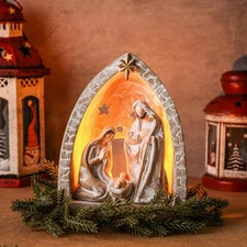 Nativity Sets for Christmas Indoor Holy Family Manger Scene Small Nativity Se...