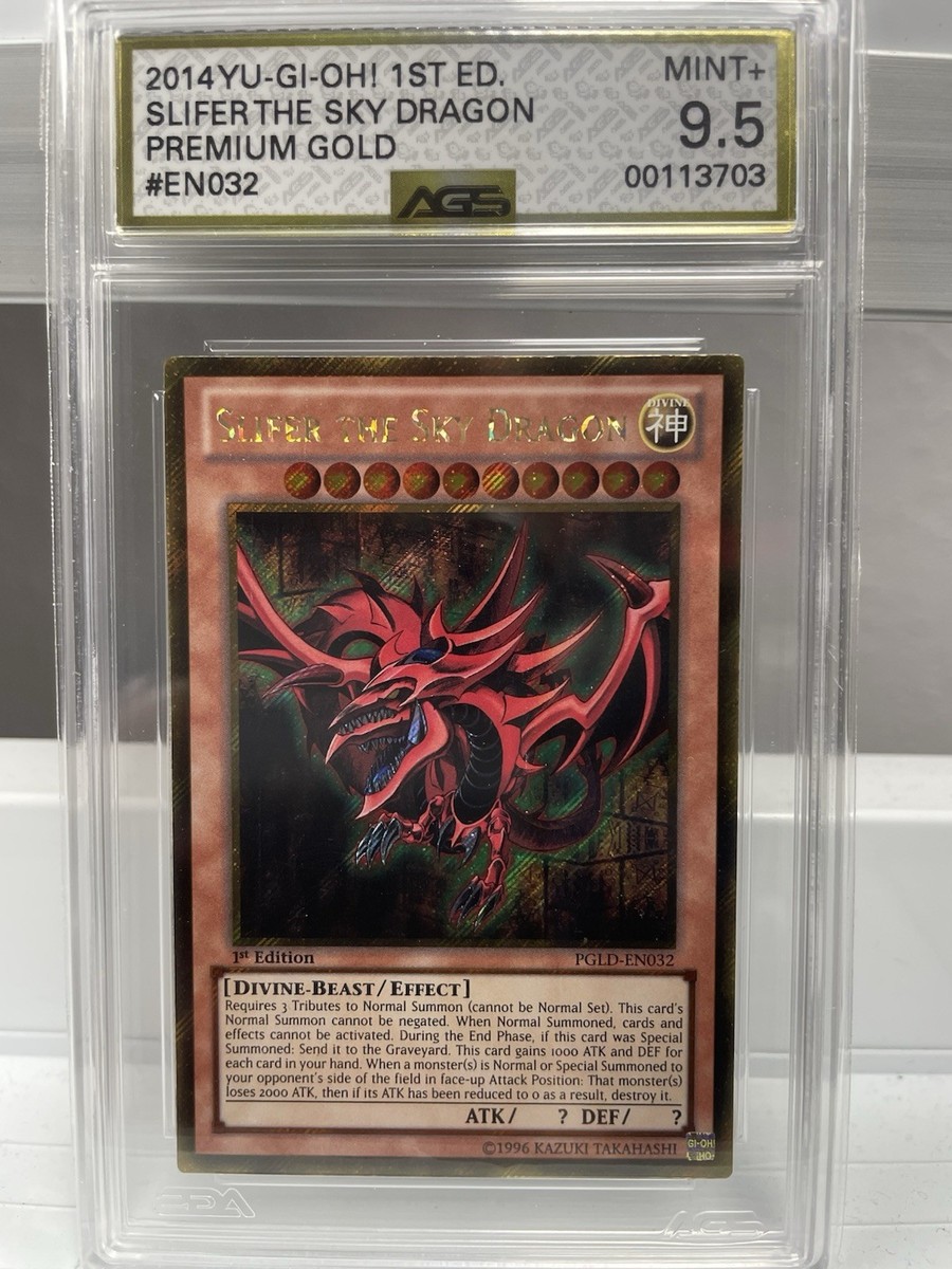 Slifer the Sky Dragon PGLD-EN032 Premium Gold 1st Edition Slifer the Sky Dragon PGLD-EN032 Premium Gold 1st Edition