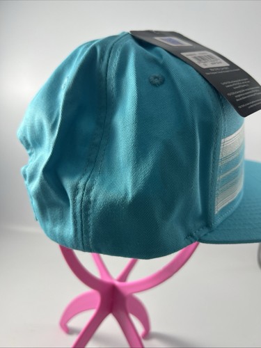 PGA Tour Golf Cap Adjustable Pro Series Hat Front Stripes Teal Flat Brim NEW  - Picture 5 of 6