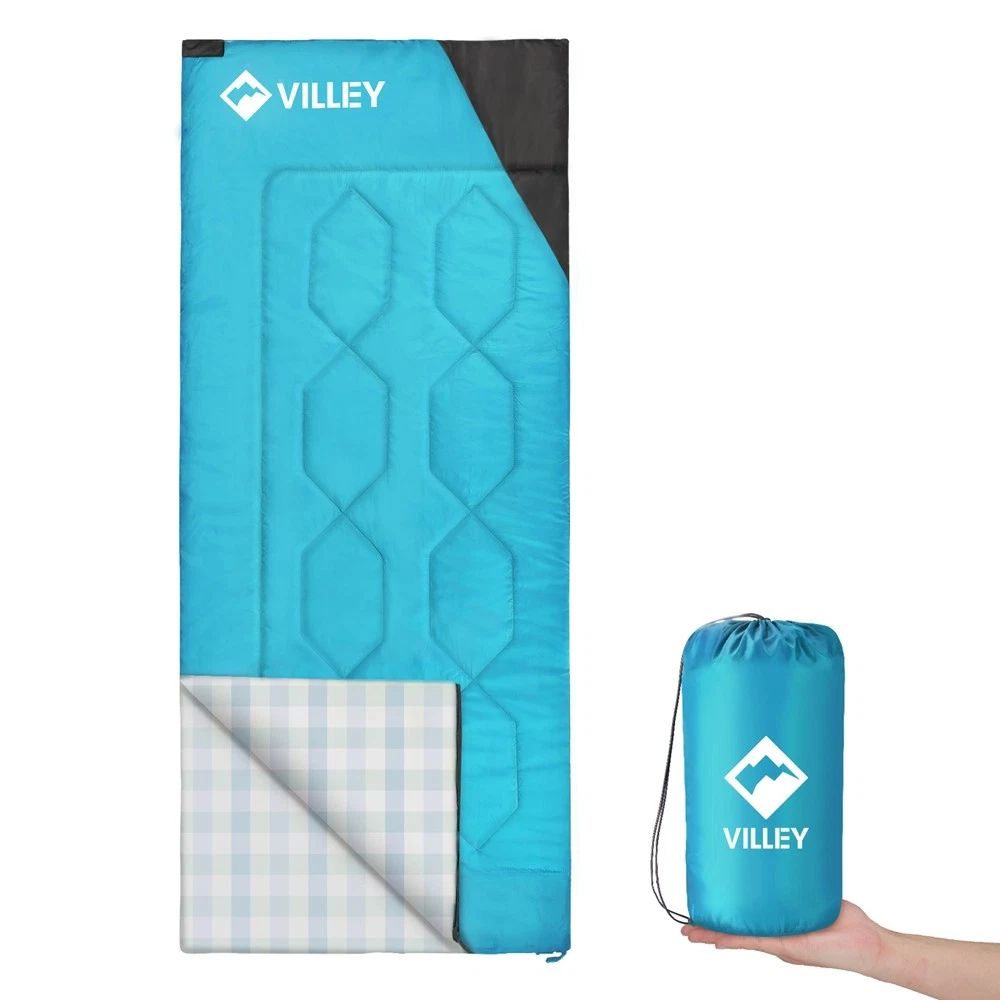 VILLEY Camping Sleeping Bag, Lightweight Backpacking Sleeping Bag w/Carrying Bag