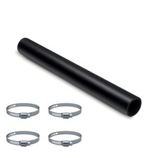 1 1/2" ID Gasoline Fuel Filler Neck Hose with 4 Clamps - Straight, 1 1/2" ID,