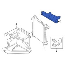 Alfa Romeo OEM 2018-19 Stelvio Left Upper Radiator Mount Bracket 68402501AA NOS