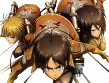 Eren Yeager Mikasa Armin Attack on Titan Weatherproof Anime Sticker 6" Car Decal