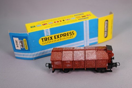 ZA1197 Trix Express Wagon Ho 3624 Conteneurs à portes rabattables et guerite - Imagen 1 de 10