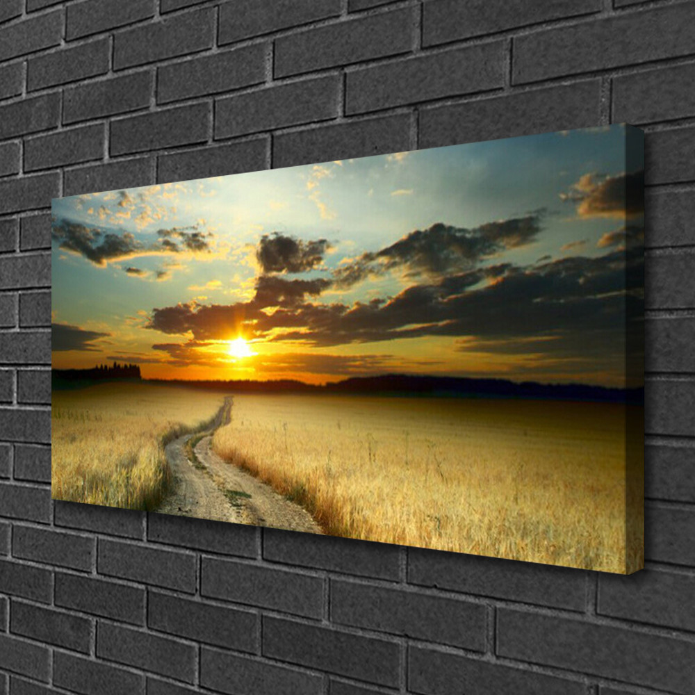Photo sur toile 100x50 cm paysage de prairie pour agrandir visuellement un couloir ou salon