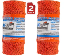 Kraft Tool Co. BC354 Premium Professional Bonded Braided Mason Line 2 Pack 500ft