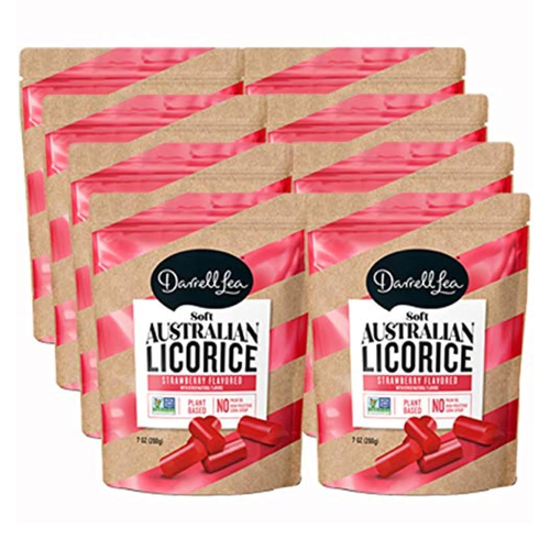 Soft Australian Licorice, Strawberry Flavor, 7 Ounce Bag (8-Pack) | Non-Gmo, No - 第 11/12 張圖片