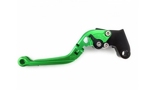 Pair of Honda RVF 750 RVF750R RC45 1994-1998 Green Folding Adjustable Levers - Picture 6 of 9