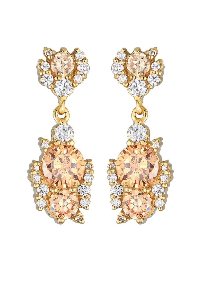 Elli Women Ear Hanger Sparkling Glamorous with zirconia crystals