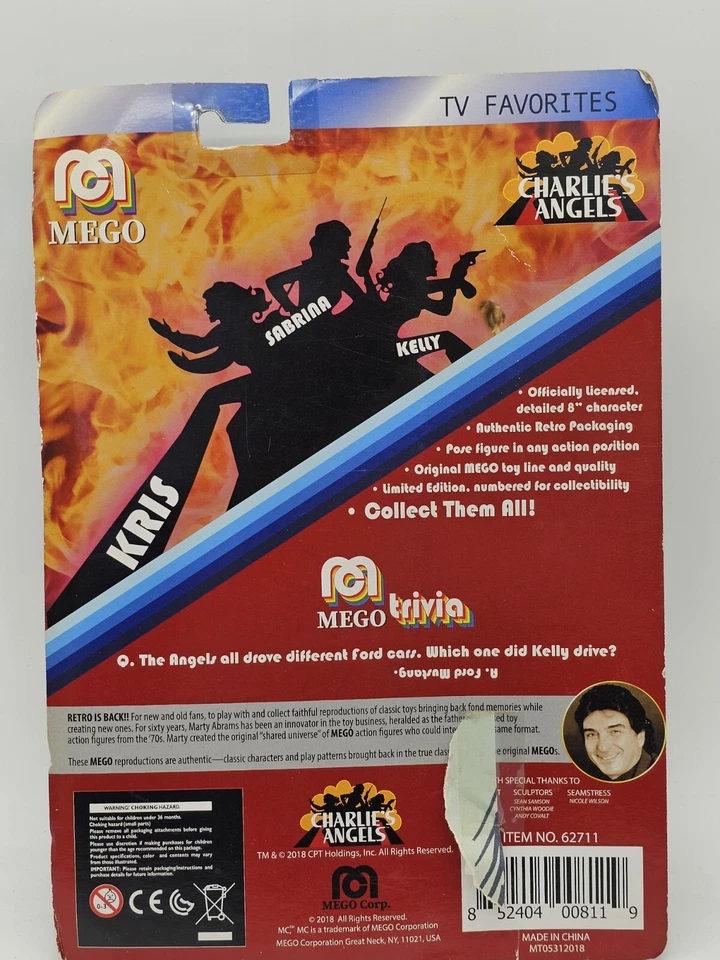 Figura de acción Mego Charlie’s Angels Kelly Garrett 8” nueva sellada 2018 Foto 3 de 3