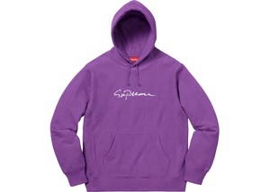 classic script hooded sweatshirt