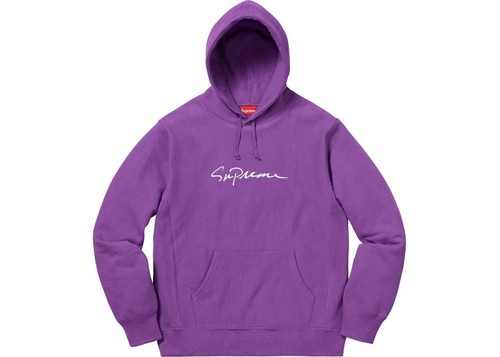 Supreme FW18 : Classic Script Hooded 